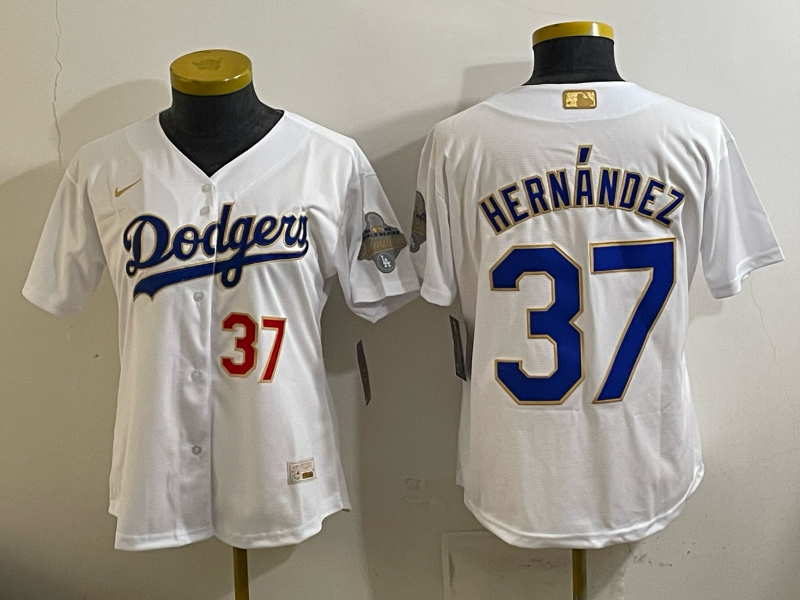 youth Los Angeles Dodgers #37 Hernandez white Game 2026 Nike MLB Jersey 0419207